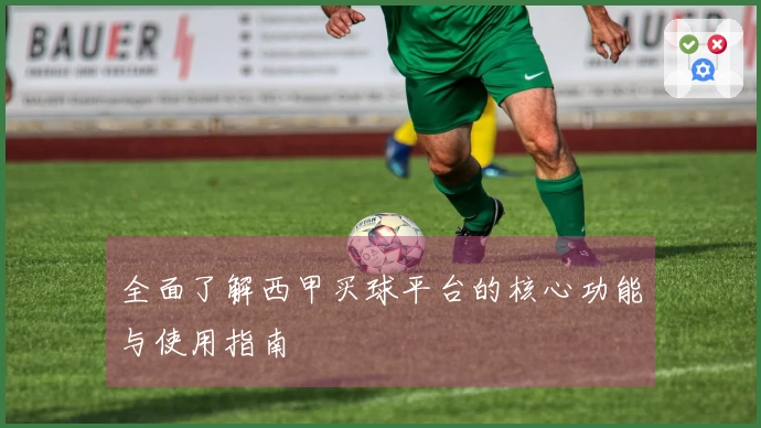 全面了解西甲买球平台的核心功能与使用指南
